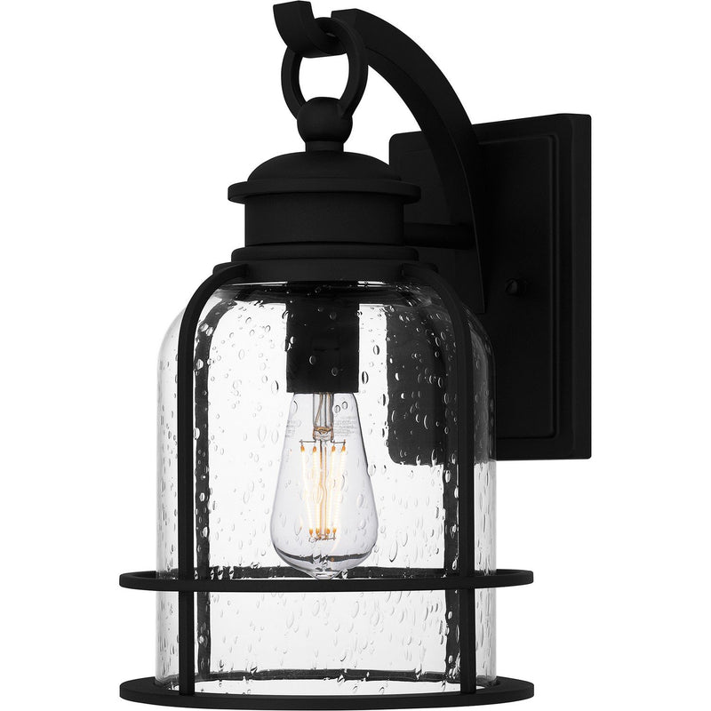 Bowles Medium Outdoor Wall Lantern in Earth Black