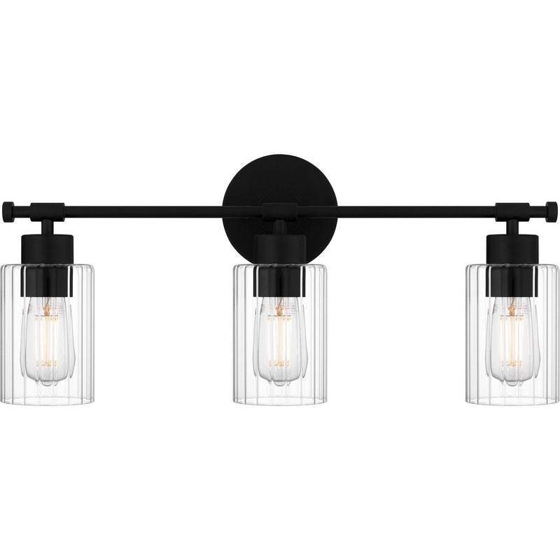 Caputo 3-Light Bath Vanity Light in Matte Black