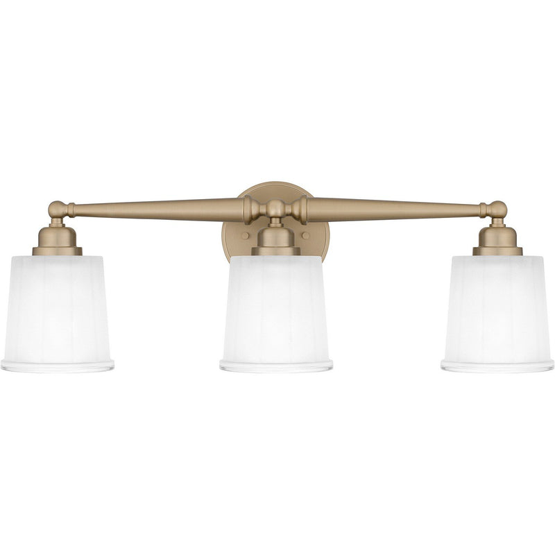 Cecilia 3-Light Bath Vanity Light in Bronze Gold