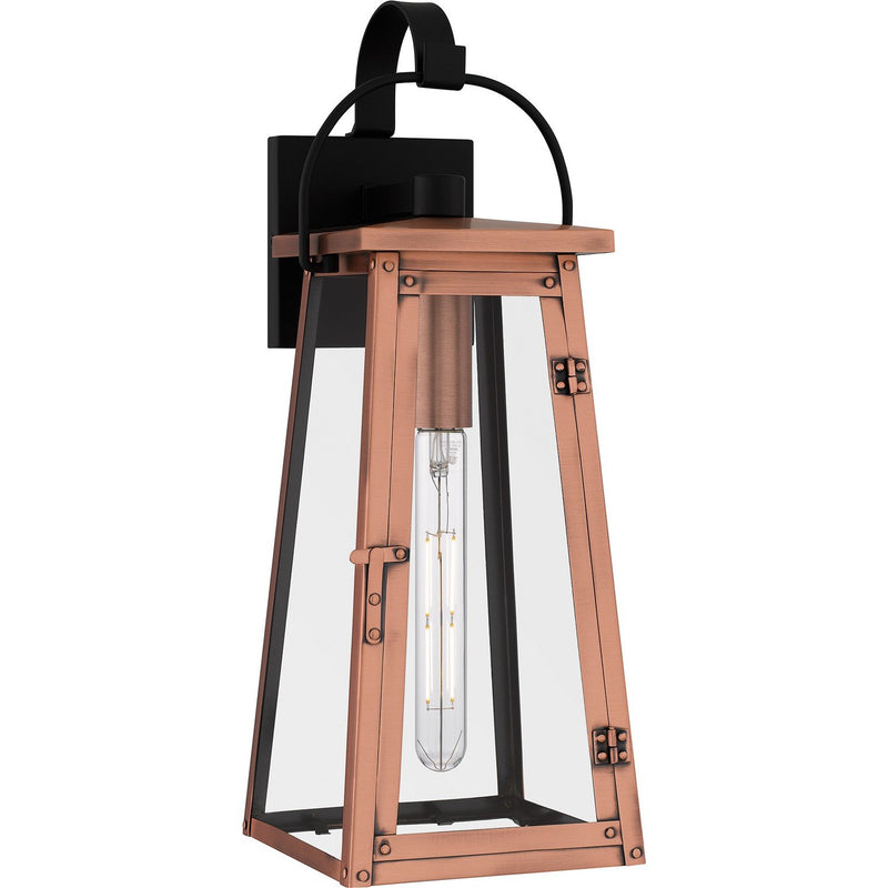 Carolina Large Outdoor Wall Lantern in Aged Copper