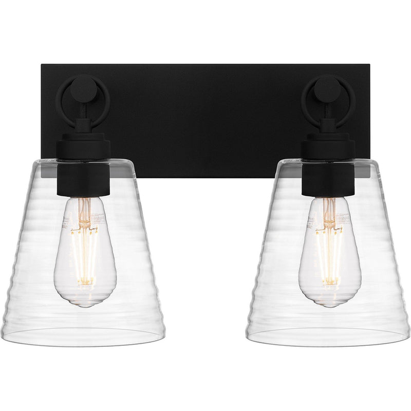 Dacosta 2-Light Bath Vanity Light in Earth Black
