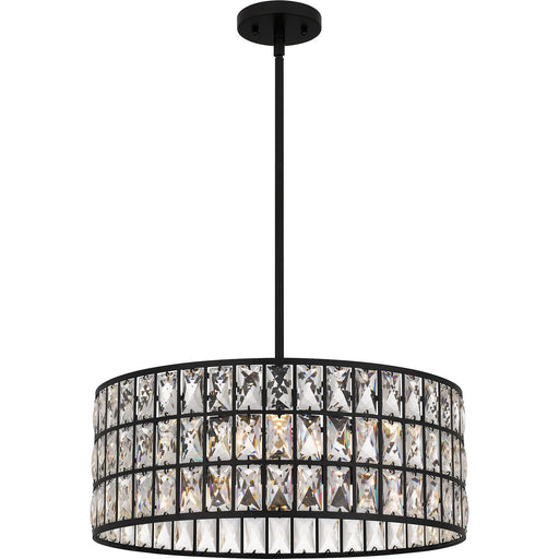 Gibson 4-Light Pendant in Matte Black