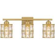 Gibson 3-Light Bath Vanity Light in Aged Brass