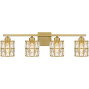 Gibson 4-Light Bath Vanity Light in Aged Brass
