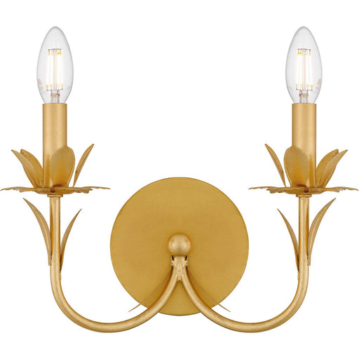 Maria 2-Light Wall Sconce in Gold Leaf