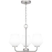 Nielson 3-Light Mini Chandelier in Brushed Nickel