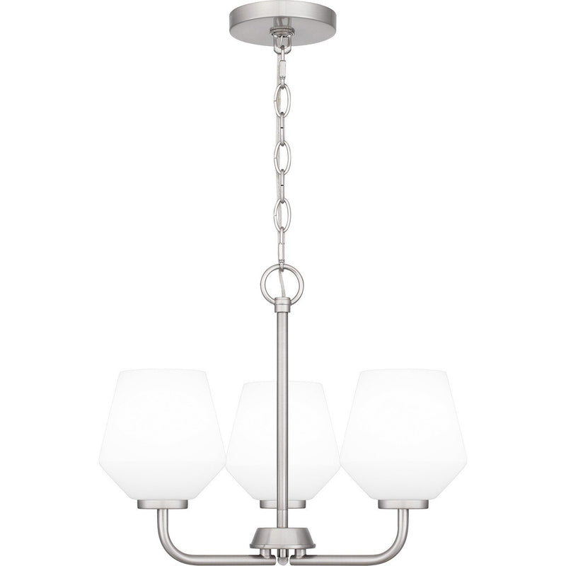 Nielson 3-Light Mini Chandelier in Brushed Nickel