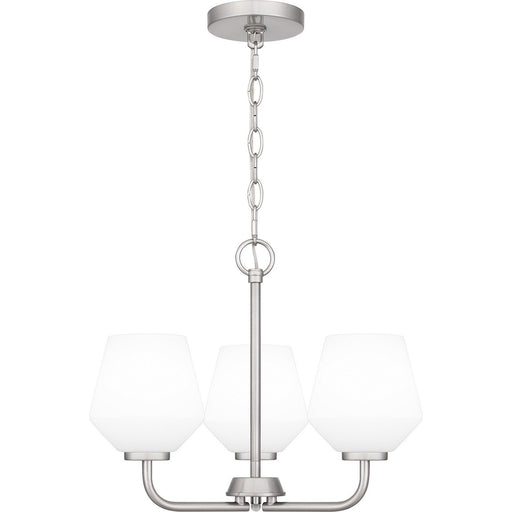 Nielson 3-Light Mini Chandelier in Brushed Nickel