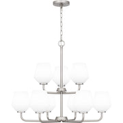 Nielson 9-Light Chandelier in Brushed Nickel