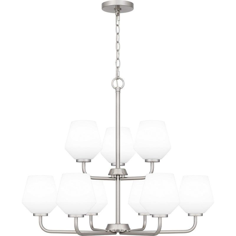 Nielson 9-Light Chandelier in Brushed Nickel