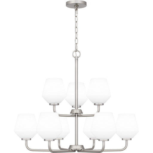 Nielson 9-Light Chandelier in Brushed Nickel