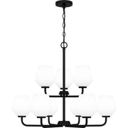 Nielson 9-Light Chandelier in Matte Black