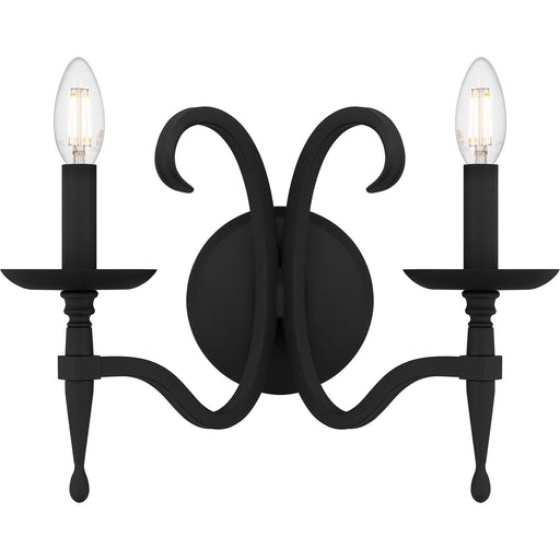 Octavia 2-Light Wall Sconce in Earth Black