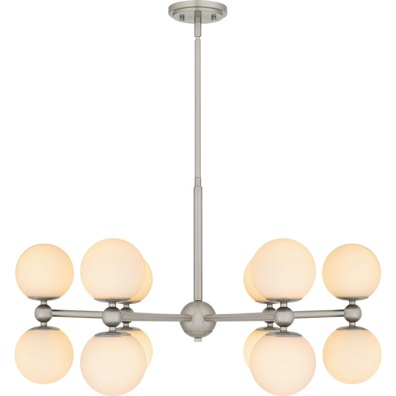 Elser 12-Light Chandelier in Brushed Nickel