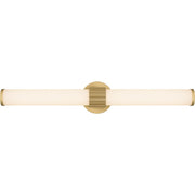 Kaye 28" Bath Vanity Light in Aged Brass