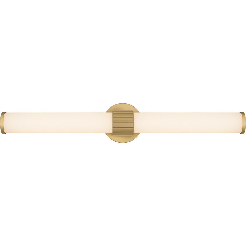 Kaye 28" Bath Vanity Light in Aged Brass