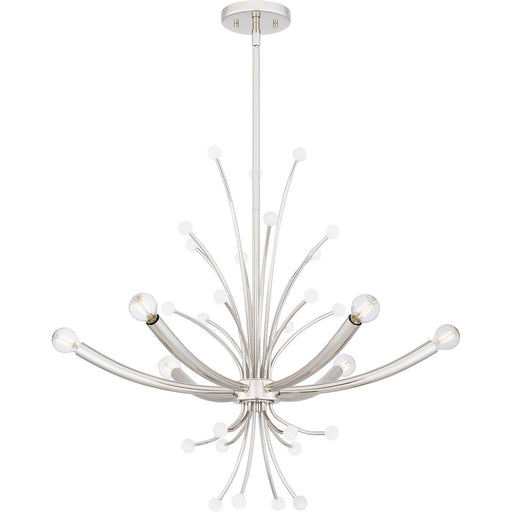 Kiera 6-Light Chandelier in Polished Nickel