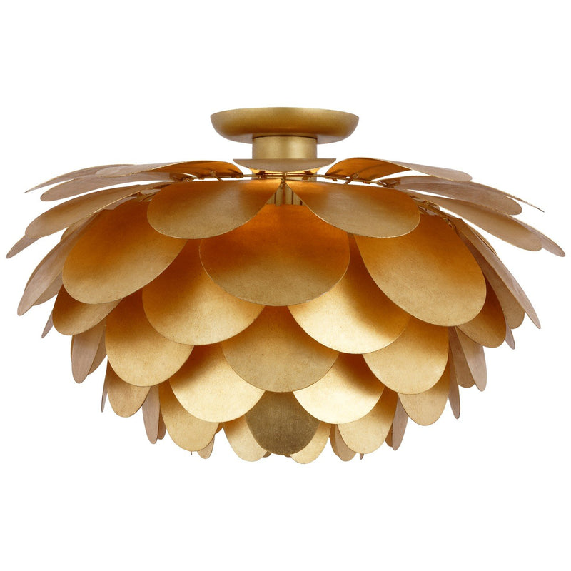 Cynara Extra Large Semi-Flush Mount in Gild