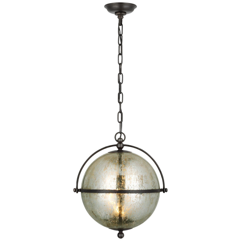 Bayridge Large 2-Light Pendant in Aged Iron