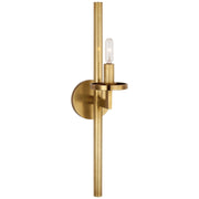 Liaison Single Wall Sconce in Antique-Burnished Brass