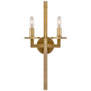 Liaison Double 2-Light Wall Sconce in Antique-Burnished Brass