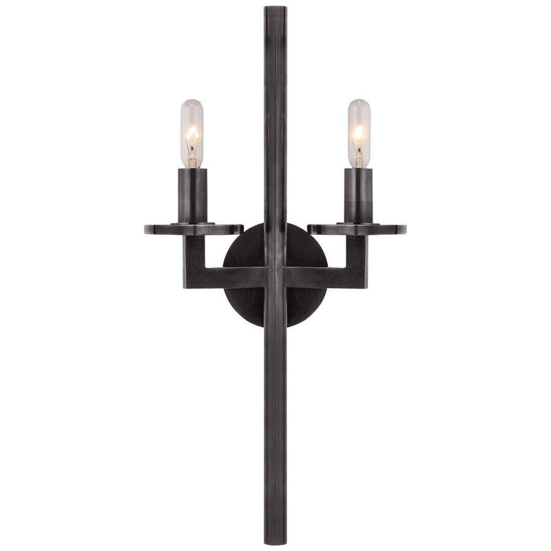 Liaison Double 2-Light Wall Sconce in Bronze