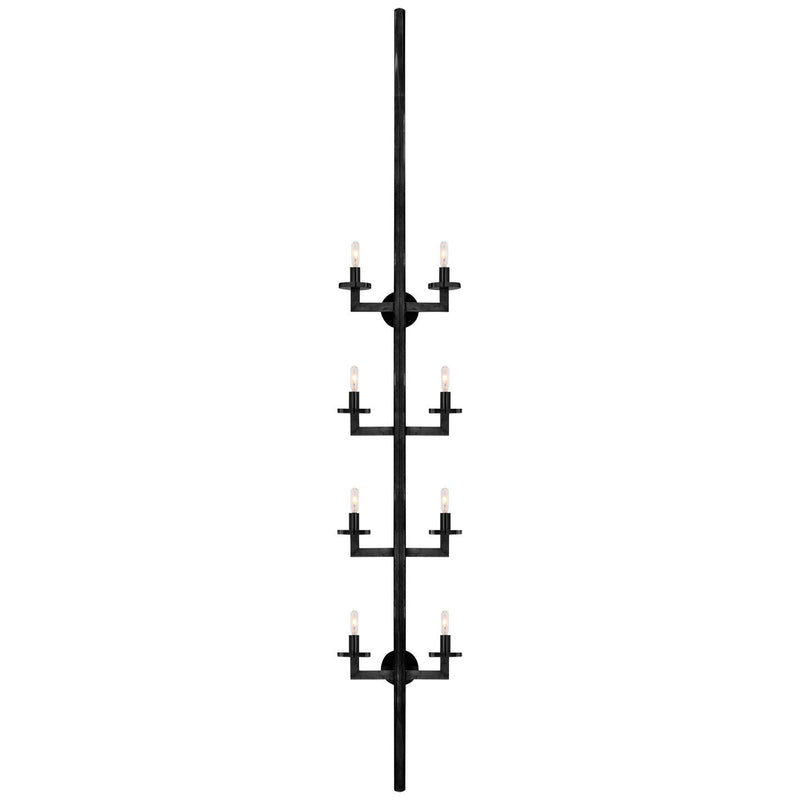 Liaison 84" 8-Light Statement Wall Sconce in Bronze
