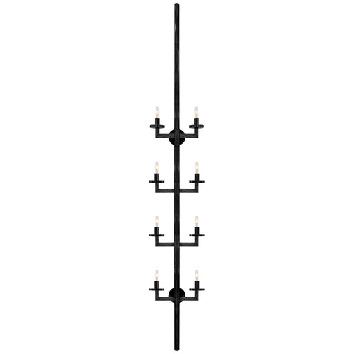 Liaison 84" 8-Light Statement Wall Sconce in Bronze