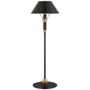 Turlington Medium Table Lamp in Bronze and Hand-Rubbed Antique Brass