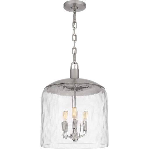 Water Glass 3-Light Pendant in Brushed Nickel