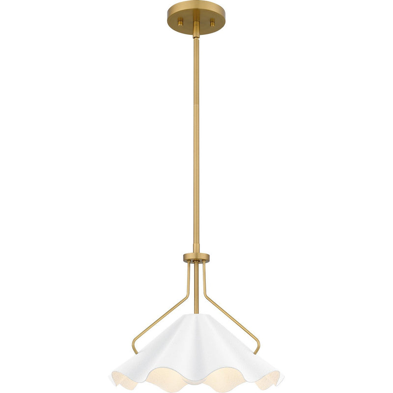 Metal Dome Pendant in Aged Brass