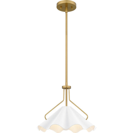 Metal Dome Pendant in Aged Brass