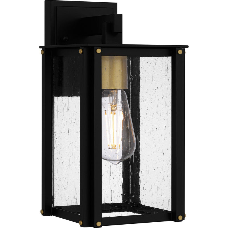 Robbins Small Outdoor Wall Lantern in Matte Black