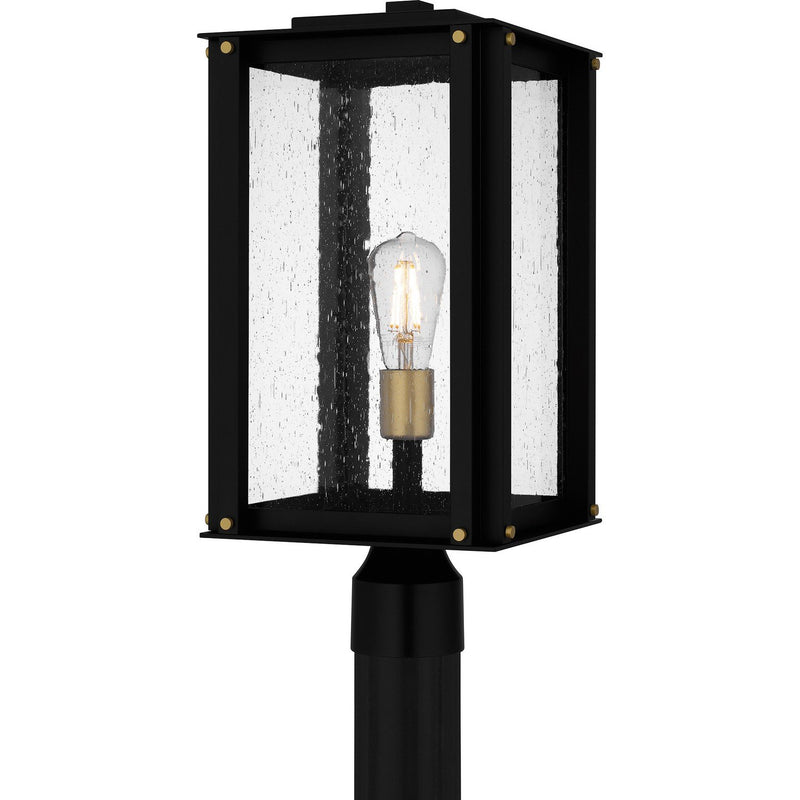 Robbins Outdoor Post Lantern in Matte Black
