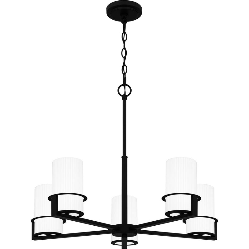 Seymour 5-Light Chandelier in Matte Black