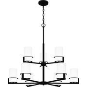 Seymour 9-Light Chandelier in Matte Black
