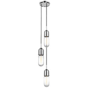 Junio 3-Light Pendant in Polished Nickel