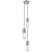 Junio 3-Light Pendant in Polished Nickel