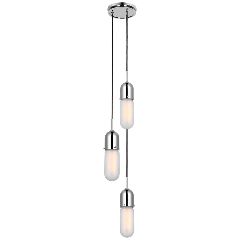 Junio 3-Light Pendant in Polished Nickel