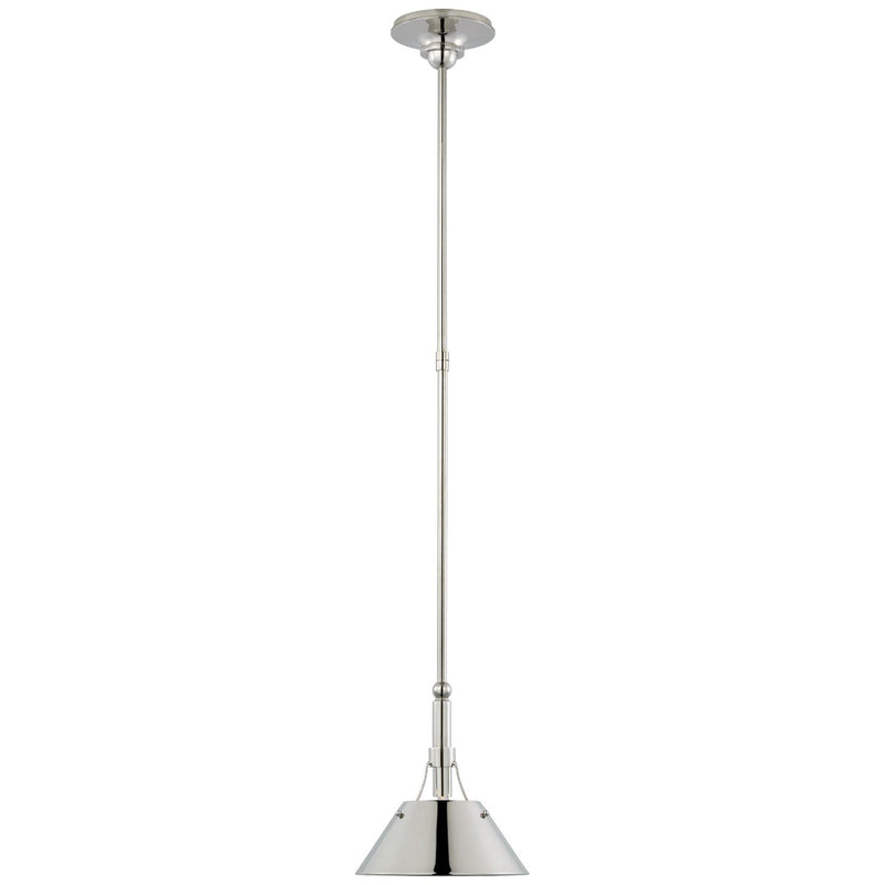 Turlington Small Mini Pendant in Polished Nickel