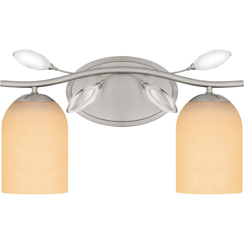 Ulysses 2-Light Bath Vanity Light in Brushed Nickel