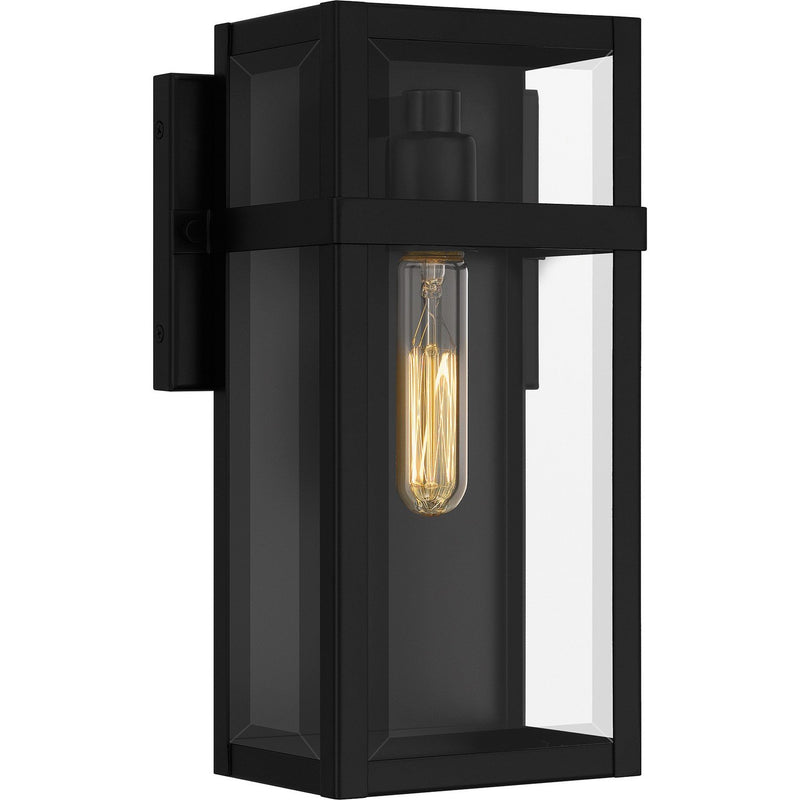 Vanessa Medium Outdoor Wall Lantern in Matte Black
