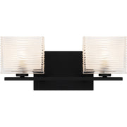 Westcap 2-Light Bath Vanity Light in Matte Black