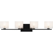 Westcap 4-Light Bath Vanity Light in Matte Black