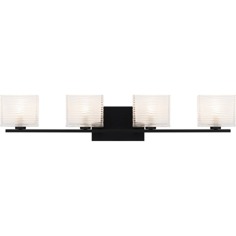 Westcap 4-Light Bath Vanity Light in Matte Black