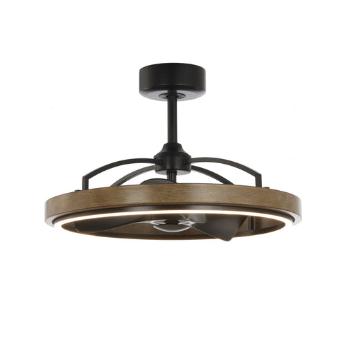 Teton LED Fandelight in Driftwood / Black