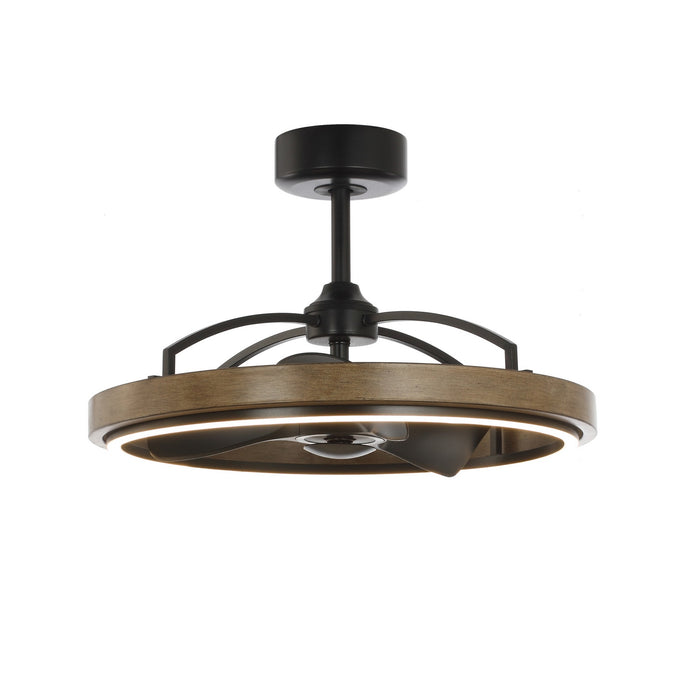 Teton LED Fandelight in Driftwood / Black