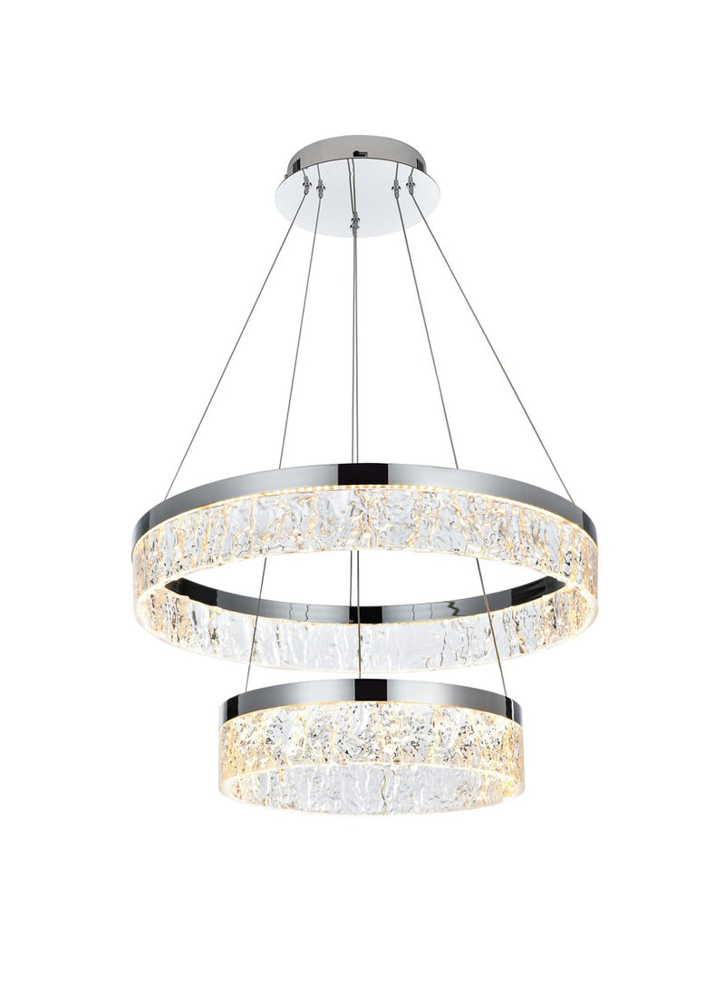 Linden LED Chandelier in Chrome - Lamps Expo