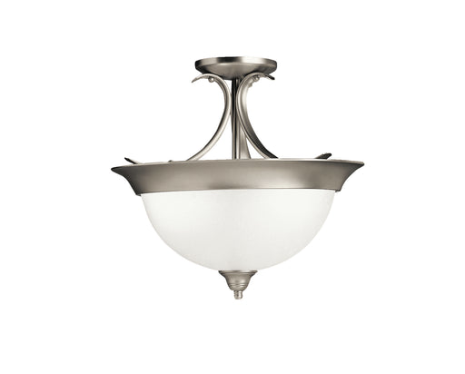Dover Semi Flush 3-Light in Brushed Nickel