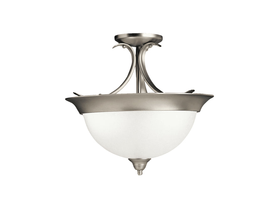 Dover Semi Flush 3-Light in Brushed Nickel
